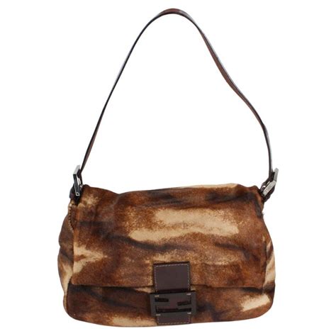 fendi faux fur baguette